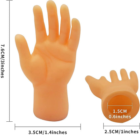 Yolococa Tiny Hands Finger Puppets, Miniature Small Hands, 10 Pieces