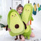 27 Inch Large Green Simulation Avocado Plush Toy Doll, Holiday Warm Gift Plush Toy Pillows (Seated-35Inch)