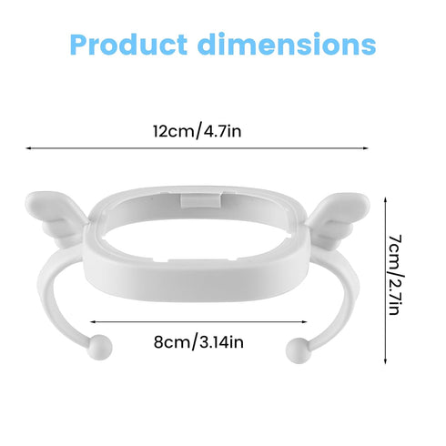 Generic 4 Pack, Baby Bottle Handles Ergonomic Compatible Baby Bottle Holder for Lansinoh Natural Feeding Bottles, Easy