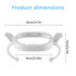Generic 4 Pack, Baby Bottle Handles Ergonomic Compatible Baby Bottle Holder for Lansinoh Natural Feeding Bottles, Easy