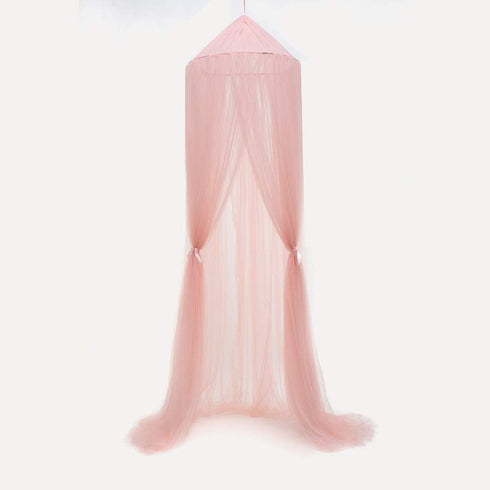 Kids Princess Bed Canopy - Pink Hanging Mosquito Net for Nursery