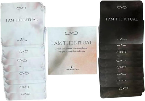 I AM THE RITUAL: Eco-Printed Premium Oracle Set, 33 Card Deck for Self-Healing Affirmations and Personal Growth