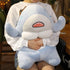 Toddmomy 1PCS Cute 3D Muscle Shark Plush Toy, Soft Stuffed Shark Animal Doll, Kawaii Hugging Pillow for Kids Xmas