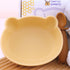 6+ Silicone Bear Shaped Baby Bowl with Suction, Spoon & Fork for Babies Months, Infant Feeding BLW Baby Essentials Must