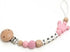 Set Personalized Wooden Baby Hair Brush and Comb Bristles,Personalized Pacifier Clip with Name Newborn Baby Gift