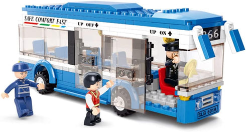 Building Toys for Kids, School Bus Building Blocks Toy Set, Educational Building Toys for Ages 6+