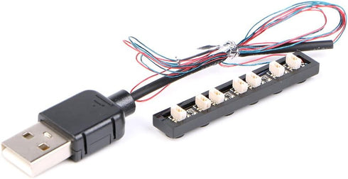 1Piece 7-Port Expansion Board 0.8mm 2Pin USB Interface Suitable for Building Block