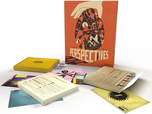 12+, 2-6 90 Perspectives (Orange Box) - Mystery Game, Cooperative Storytelling Game for Kids and Adults, Ages Players