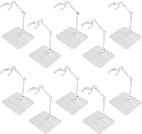 10Pcs Action Figure Stand Kits, Flexible Base Holder for Gundam Action Figures DIY Model Kits