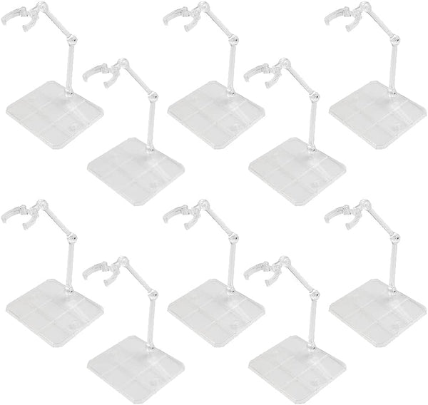 10Pcs Action Figure Stand Kits, Flexible Base Holder for Gundam Action Figures DIY Model Kits