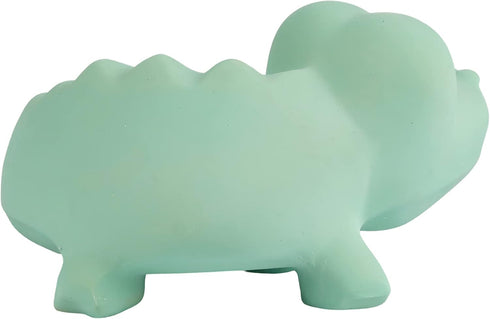 Organic Rubber Crocodile Rattle & Teether - Eco-Friendly Bath Toy