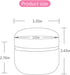 Topwon Body Powder Container with Powder Puff for Baby Women Talc Free Dusting Loose Powder Case Home Travel Powder Box
