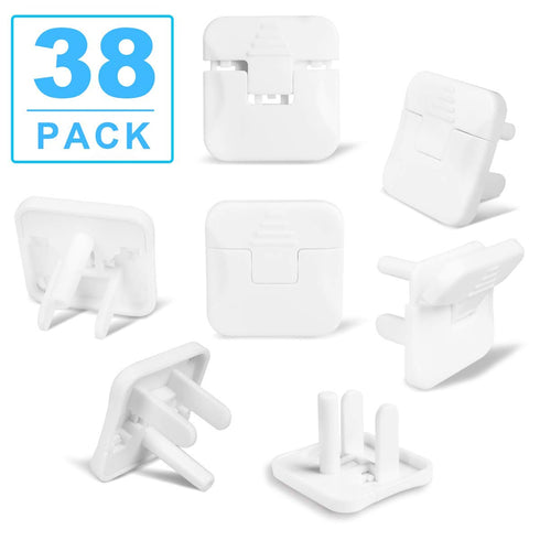 Outlet Covers Babepai 38-Pack White Child Proof Electrical Protector Safety Plug Covers