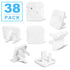Outlet Covers Babepai 38-Pack White Child Proof Electrical Protector Safety Plug Covers