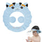 SIQITECHNO Baby Shower Cap with Earmuffs Foldable Anti-Reflux Cartoon Baby Shower Head Cap