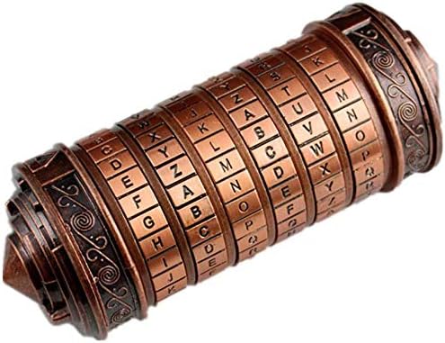 Cryptex Da Vinci Code Mini Cryptex Lock Puzzle Boxes with Special Compartments