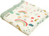 Muslin Soft Swaddle Blankets, Baby Quilt for Boy Girl Toddler, Practical Size 43 X 45 inches (Rainbow Unicorn)