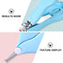 Set 4pcs Toyvian Nail Clipper and Manicure Scissors for Newborns and Nail Care Kit with File Safe Pink and Blue
