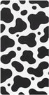 CZXW Cow Print Black White Crib Sheets Fitted 52" x 28" Natural Cotton