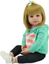 18 inch 45 cm 3+ iCradle Lovely Reborn Baby Doll Girl Soft Body Vinyl Lifelike Baby Doll Realistic Newborn Dolls