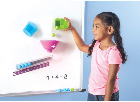 26 4+ Learning Resources Magnetic Addition Machine, Math Games, Classroom Supplies, Homeschool Supplies, Pieces, Ages
