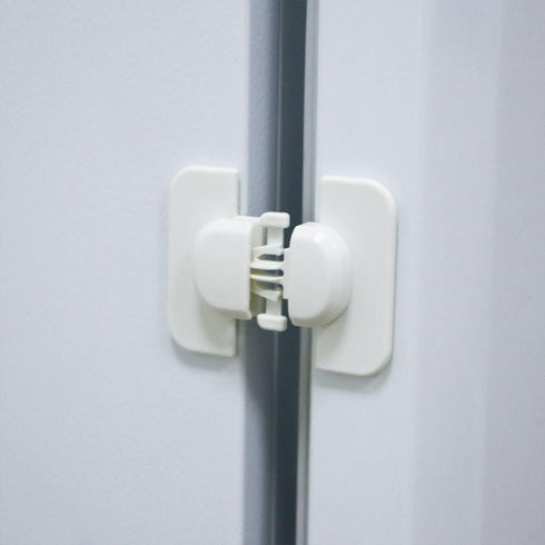 4 Pack Child Safety Strap Locks for Cabinets, Drawers, Toilet, Fridge, Adhesive Toddler Safety Lock for Kitchen
