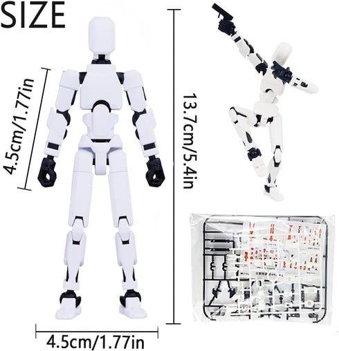 DANONI Titan13 13 3D Dummy 13 (5pcs) Action Figure, Lucky Robot Action Figures, Printed Multi-Jointed Movable Action