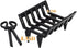 1/12 4pcs) iLAND Dollhouse Furniture and Accessories of Dollhouse Fireplace on Scale w/Fire Light & Firewood Rack