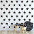 48pcs/Set Stars Vinyl Wall Decor Stickers - DIY White Star Wall Decals for Kids Nursery Room Decor