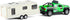 Metanyl 2 1 Playset 1/36 Pickup Truck Trailer Towing Toy Camper in RV Motorhome Toys for Boys Diecast Model Car Metal