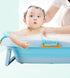 Universal Adjustable Baby Bath Tube Support Mesh Net, Soft Breathable Shower Pad for Infants (Blue)
