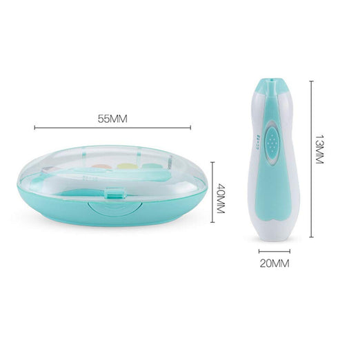 M3M Trimmer,Safe Baby Nail File Electric Baby Infant Nail Filer With Light,Battery Of Newborn Nails Care Clippers