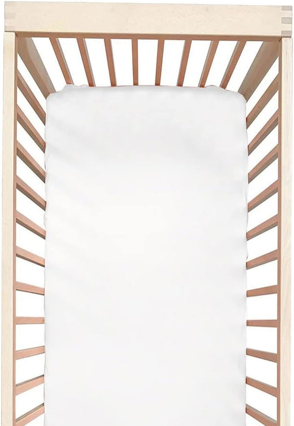 100% Silk Mini Crib Sheet Fitted for Pack N Play or Portable