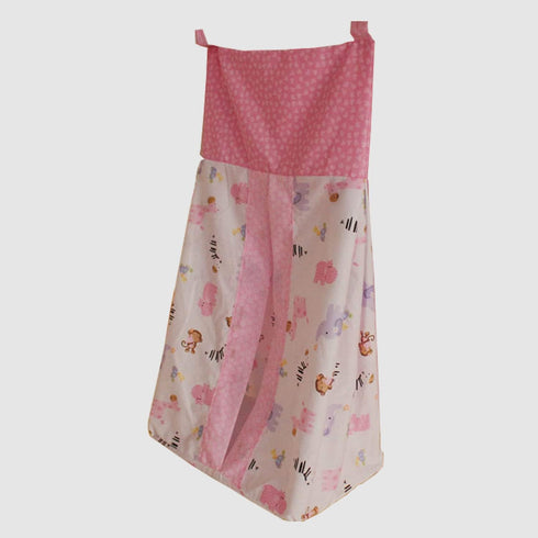 CribMATE Diaper Bag 1 PC Pink Animal Diaper Hanging Bag (Pink Animal)