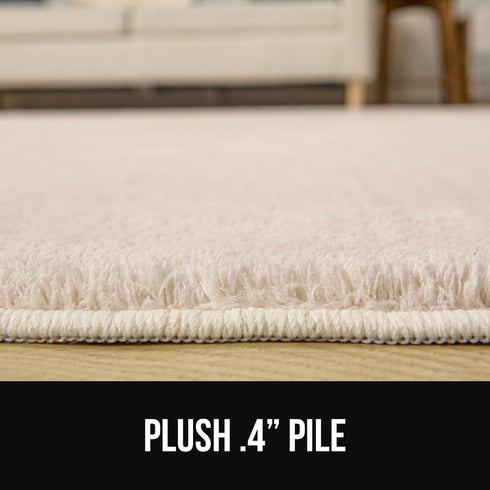5x7, GORILLA GRIP Slip Resistant Soft Washable Stain Resistant Area Rug, Plush Thick Carpet for Bedroom Living Room, No