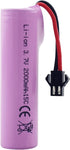 3PCS 3.7V 2000mAh SM-2P Plug Lithium Battery with USB Charging Cable for Off-Road Vehicle Truck RC Toys