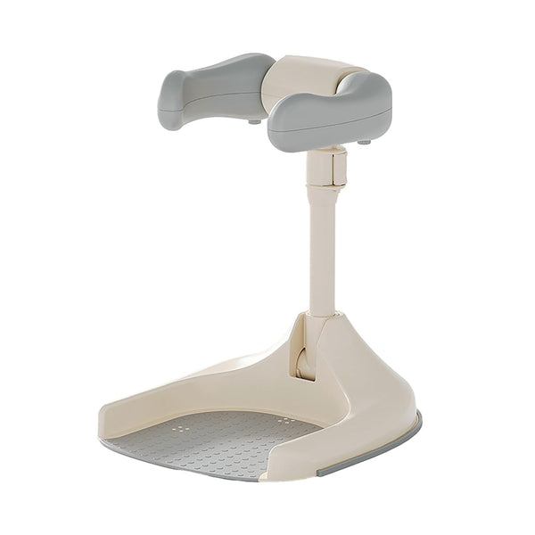 Generic Baby Bath Stand Adjustable Height Foldable Support Plastic Bathing Rack for Infants
