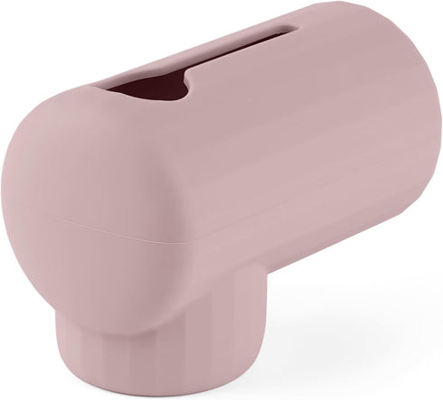 Bath Spout Cover, Soft Silicone Bathtub Faucet Cover Safety Universal Fit (Blush)
