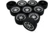 URIMPAVIDO 10PCS 25mm (2.5x25mm) Toy Car Wheels Rubber Tire Wheels with Metal Shaft for RC Car Truck DIY Model Toy