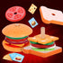 Wooden Burger Sandwich Stacking Toys - Montessori Educational Play Food for Toddlers, Christmas Birthday Gift for Kids