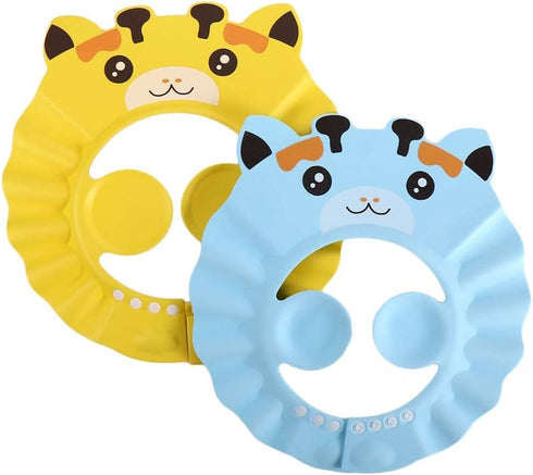 Generic Cute Baby Bath Hat Adjustable Kids Shower Protect Eye Waterproof Splash Guard Hair Wash Shield for Infant