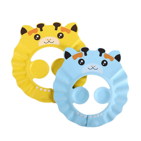 generic Baby Bath Hat, Cute Adjustable Baby Shower Shampoo Cap Safe Shower Bathing Cap Hair Wash Eye Ear Protection