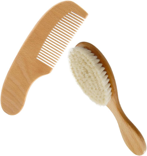 TOYANDONA Hair Brush Comb Kit Newborn Brush and Comb for Hair Washing
