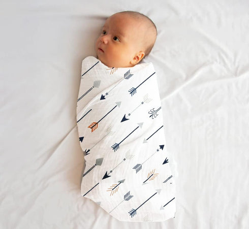 100% Pack 4, 47 47 inches,Gift Muslin Swaddle Blankets,Baby Swaddling Blankets for New Born, Baby Receiving Blankets