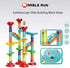 Marble Run Set | Building Blocks and Glass Marbles for Kids Ages 4-8, STEM Educational Race Game
