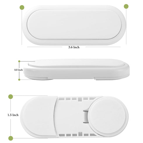 Closet 4Pack Fursafe&Q Baby Proof Cabinet Locks, Child Safety Locks Adhesive Drawer Lock for Fridge Ovens Dresser