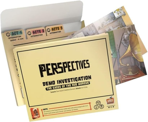 12+, 2-6 90 Perspectives (Orange Box) - Mystery Game, Cooperative Storytelling Game for Kids and Adults, Ages Players