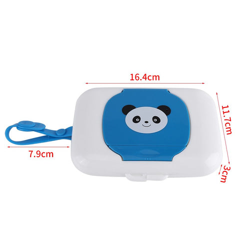 Wet Wipes Storage Box, Baby Portable Wipes Dispenser Travel Refillable Container Tissue Storage Box for Car Bathroom