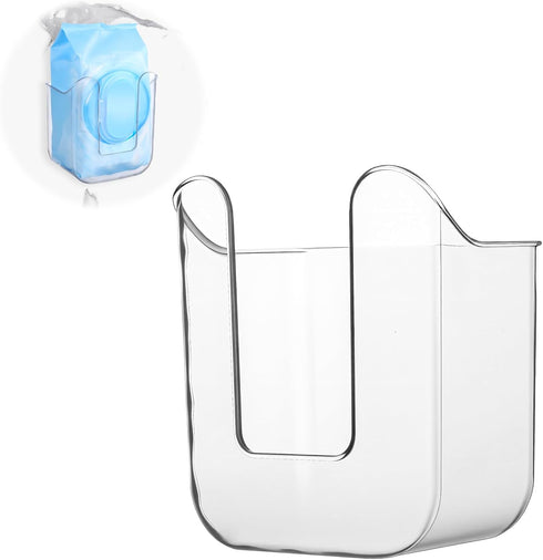 Bruislard Wipes Dispenser Flushable Wipes Holder for Bathroom Wipe Container Clear Wipe Dispenser
