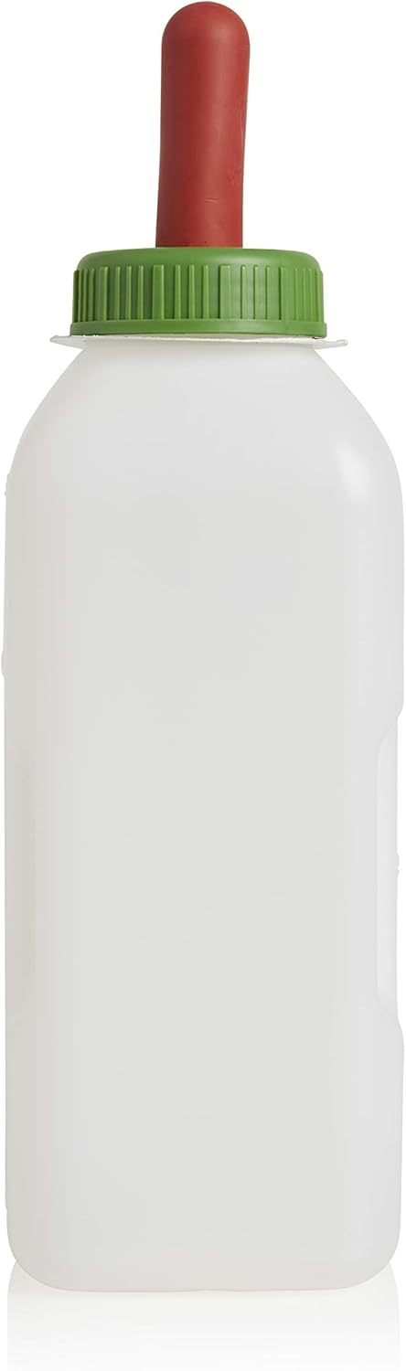 Lixit 64 Oz (Pack 1) Nursing Bottle for Farm Animals, WHITE, Fl